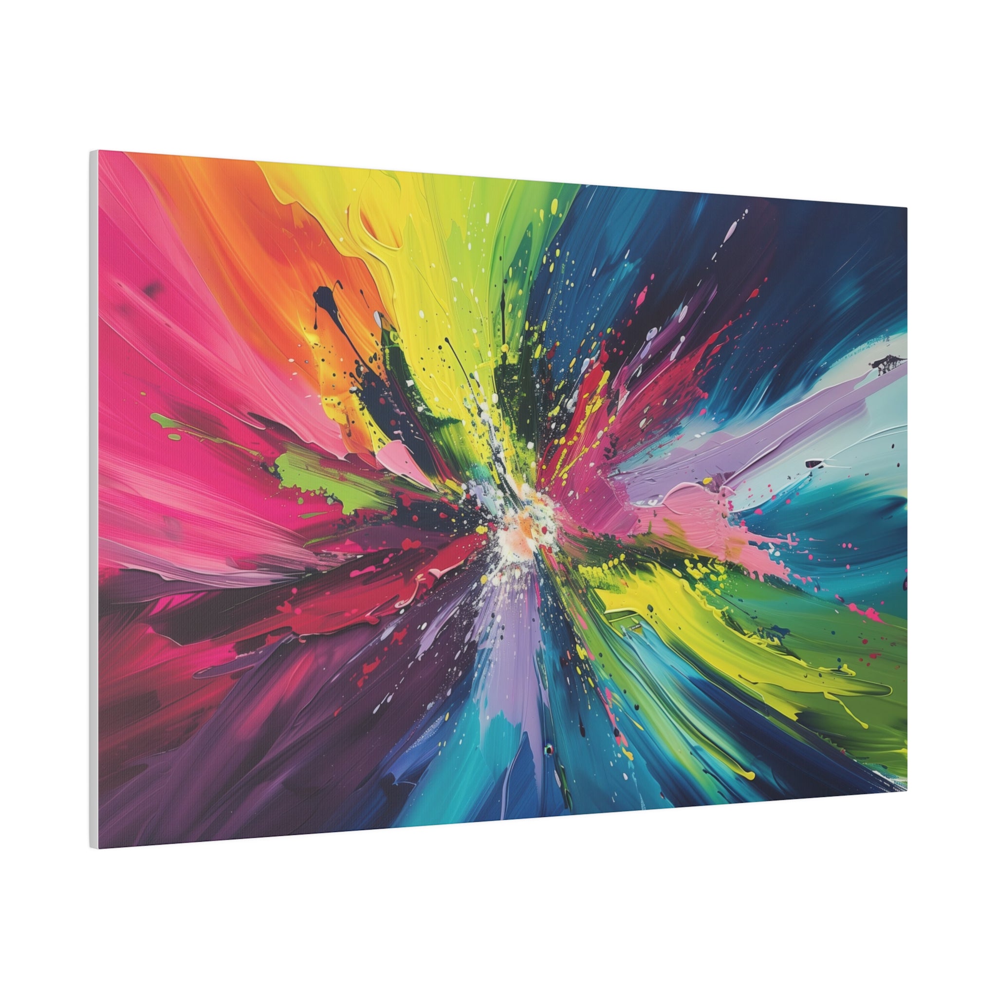 Radiant Explosion - Abstract Wall Art - Horizontal Canvas - WA213