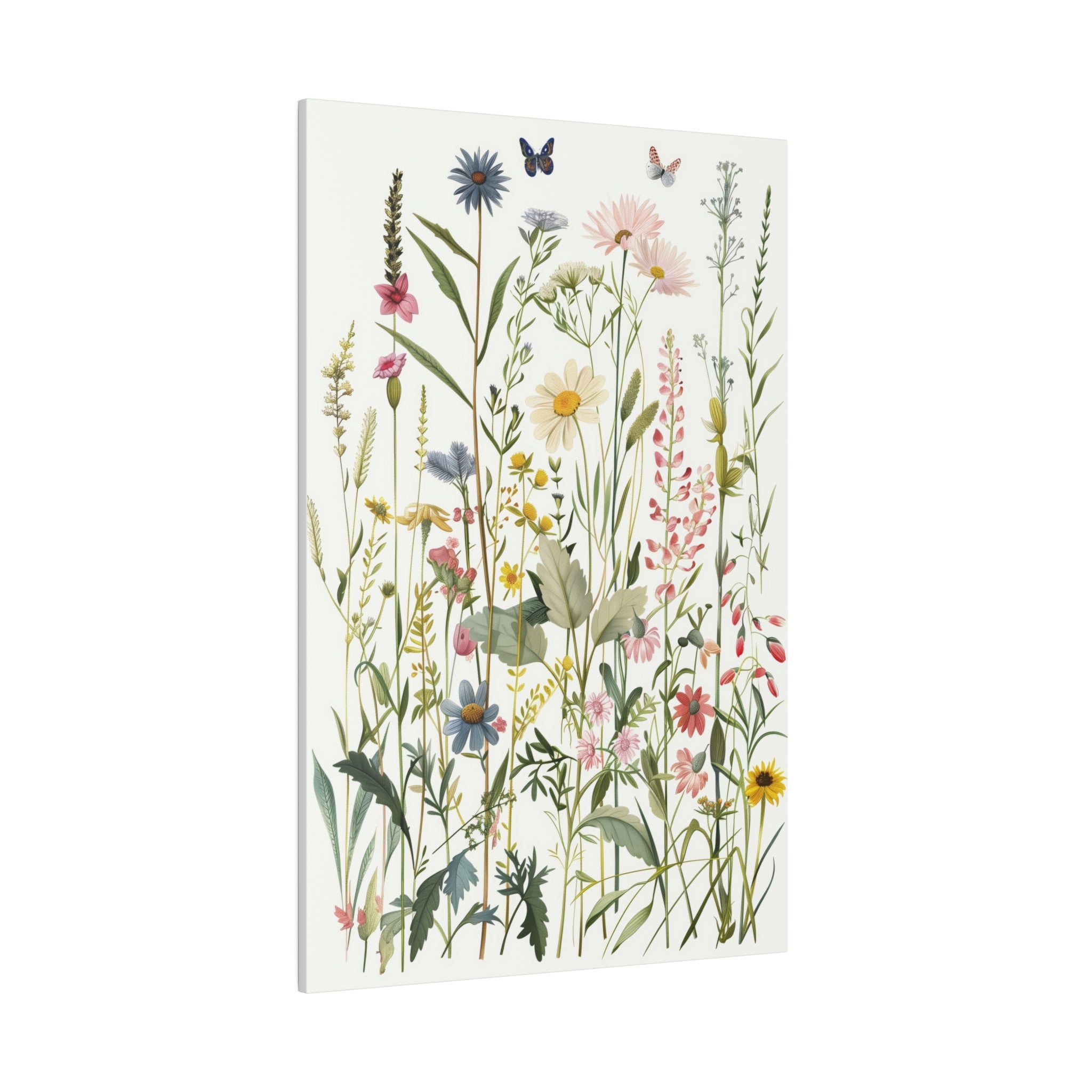 Flowers Wall Art - Botanical Wall Art - Vertical Canvas - WA54