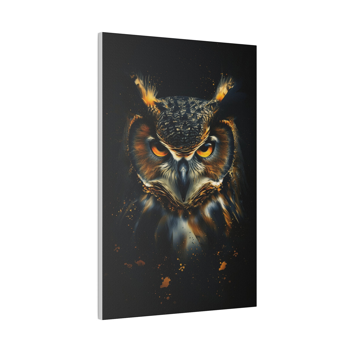 Owl's Splendor - Wildlife Wall Art - Vertical Canvas - WA276