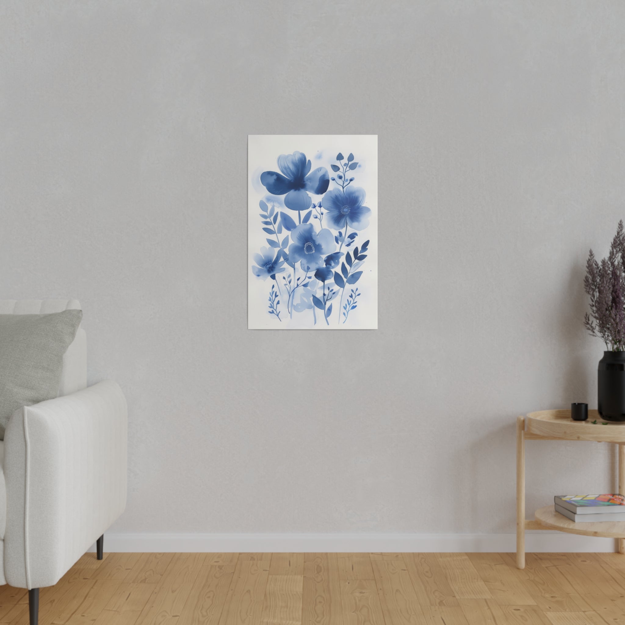 Flowers Wall Art - Botanical Wall Art - Vertical Canvas - WA56