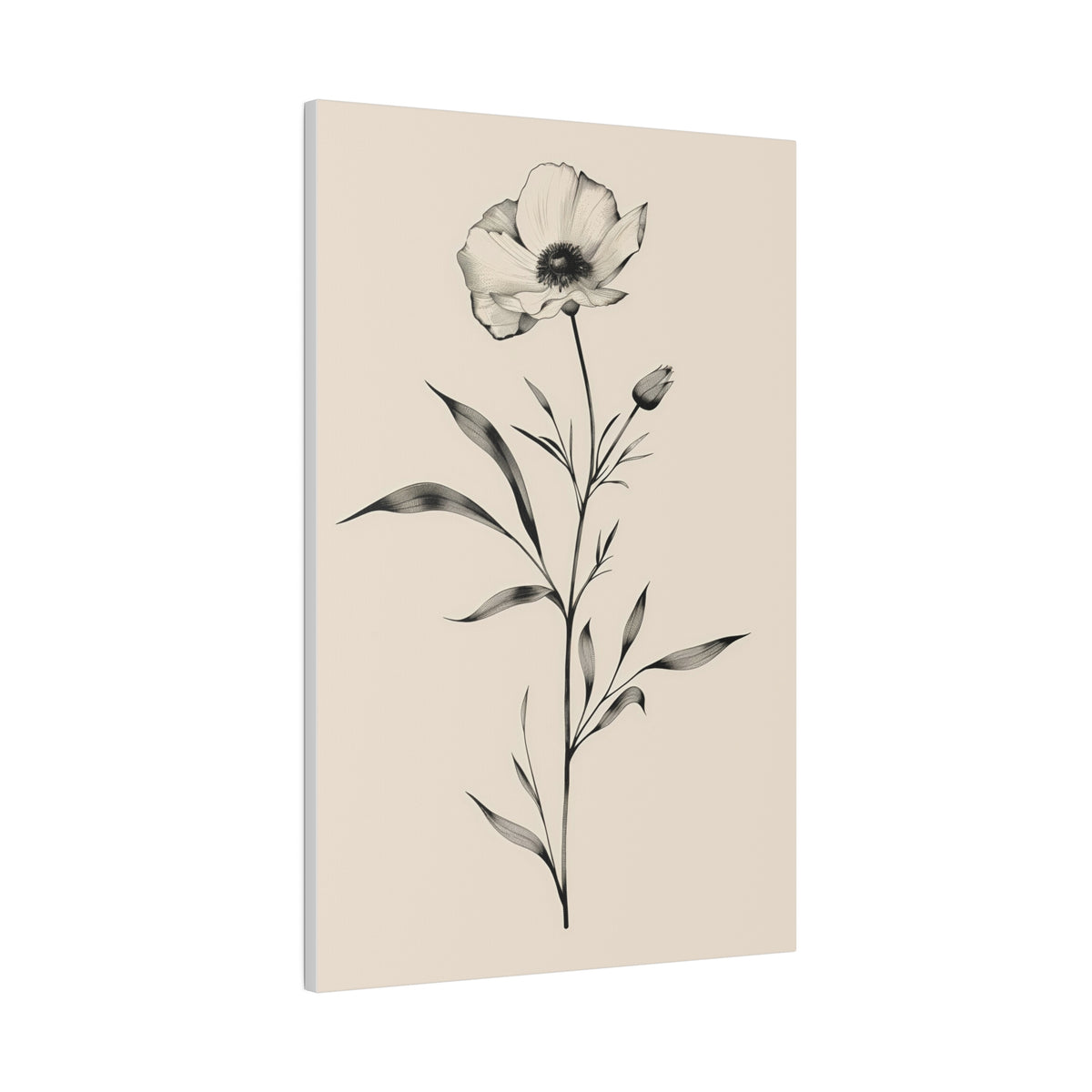 Flowers Wall Art - Botanical Wall Art - Vertical Canvas - WA50