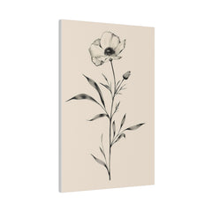 Flowers Wall Art - Botanical Wall Art - Vertical Canvas - WA50