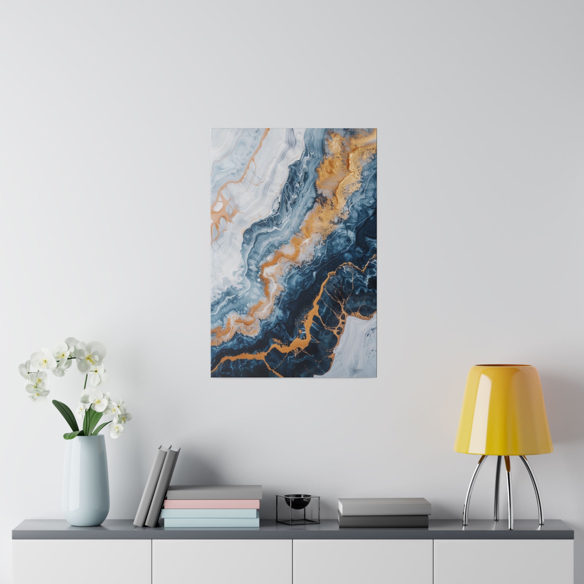 Marbled Dreams - Abstract Wall Art - Vertical Canvas - WA227