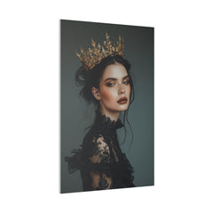 Gothic Woman with a Crown - Luxury Themed Canvas - Vertical Canvas - WA74