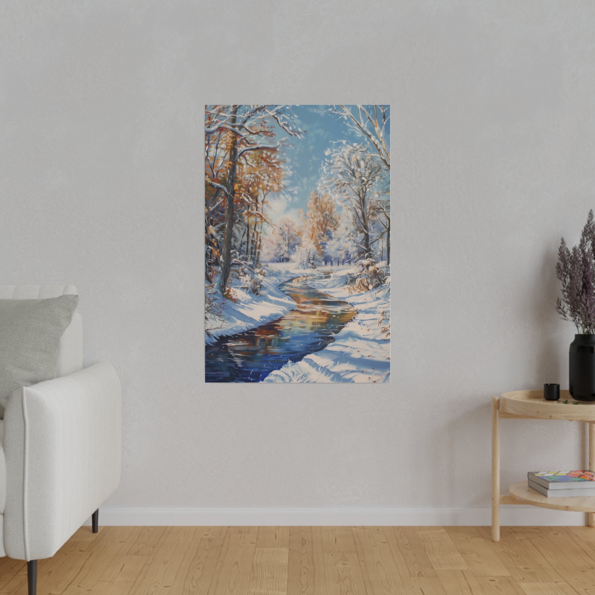 Graceful Winter - Nature Wall Art - Vertical Canvas - WA333