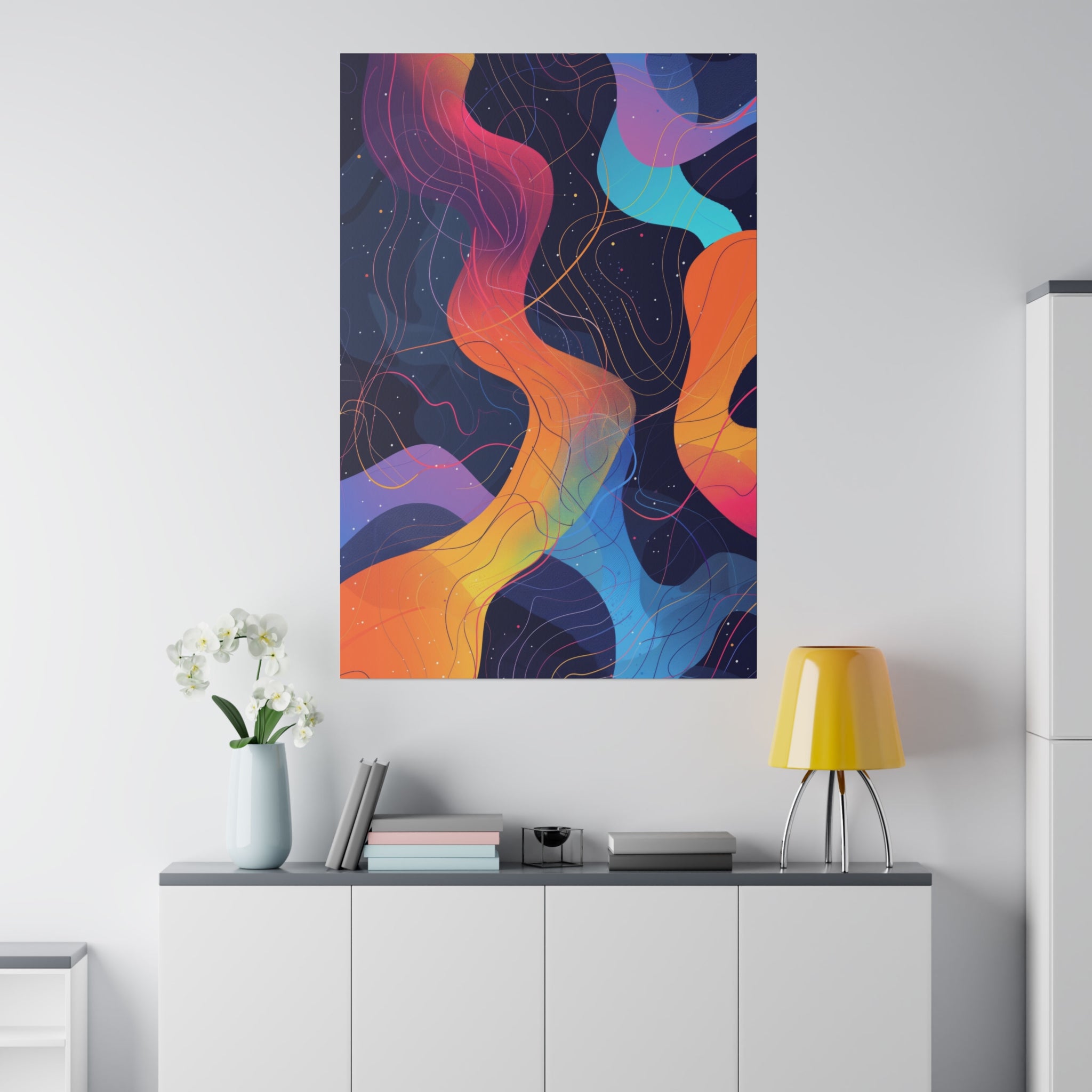 Abstract Wall Art - Vertical Canvas - WA18