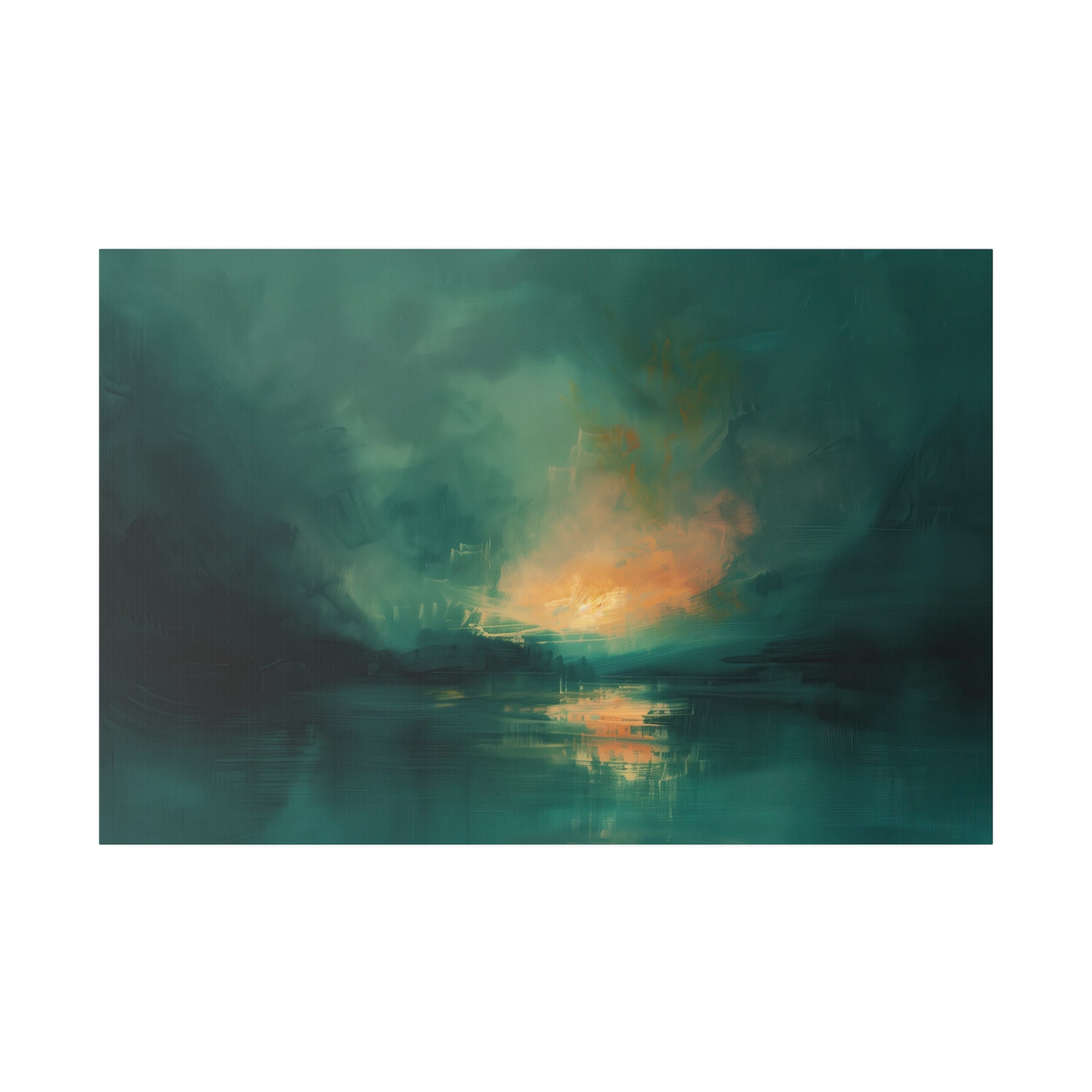 Serene Dusk - Abstract Wall Art - Horizontal Canvas - WA204