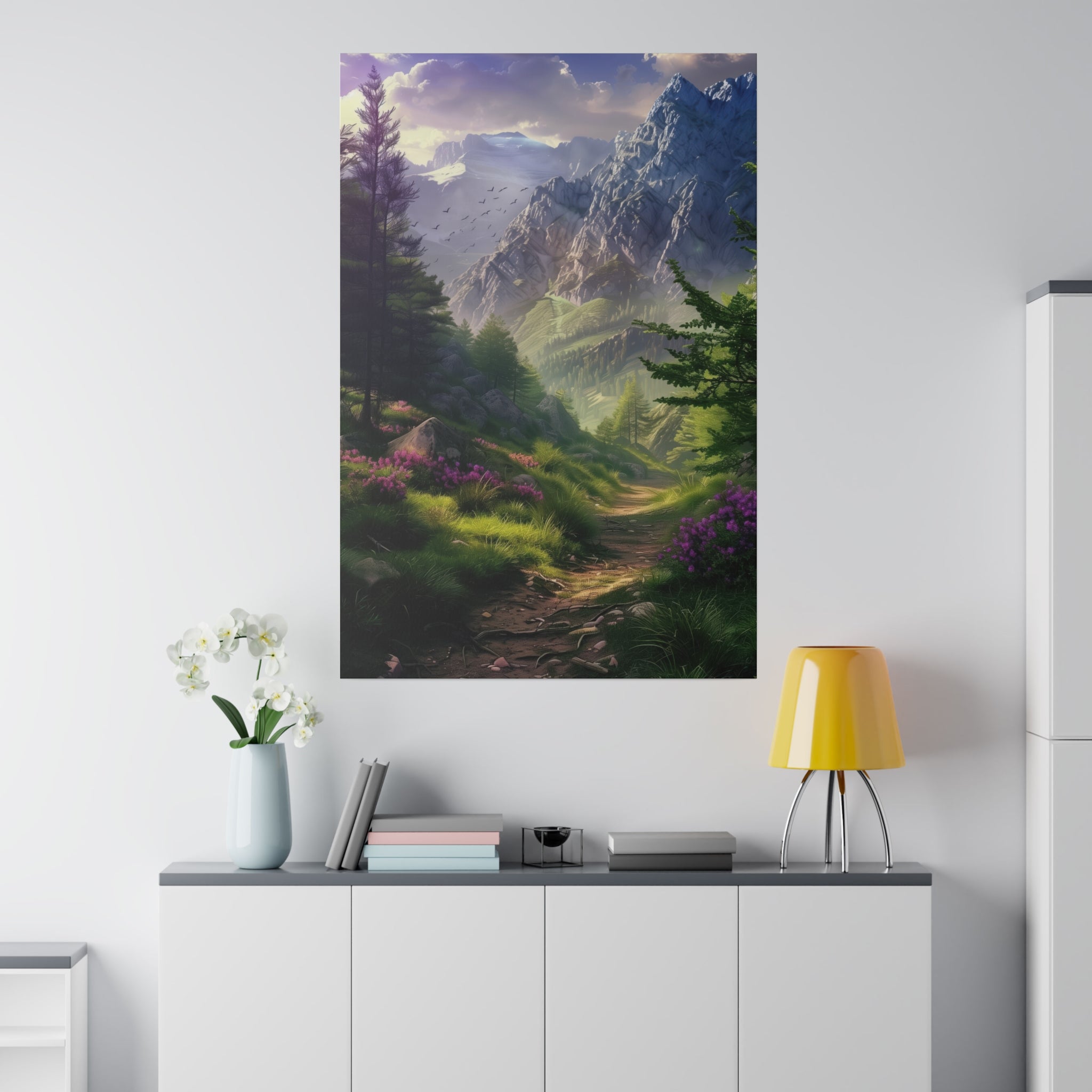 Mountain Wanderlust - Nature Wall Art - Vertical Canvas - WA320