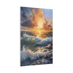 Ocean Waves Wall Art - Vertical Canvas - WA97