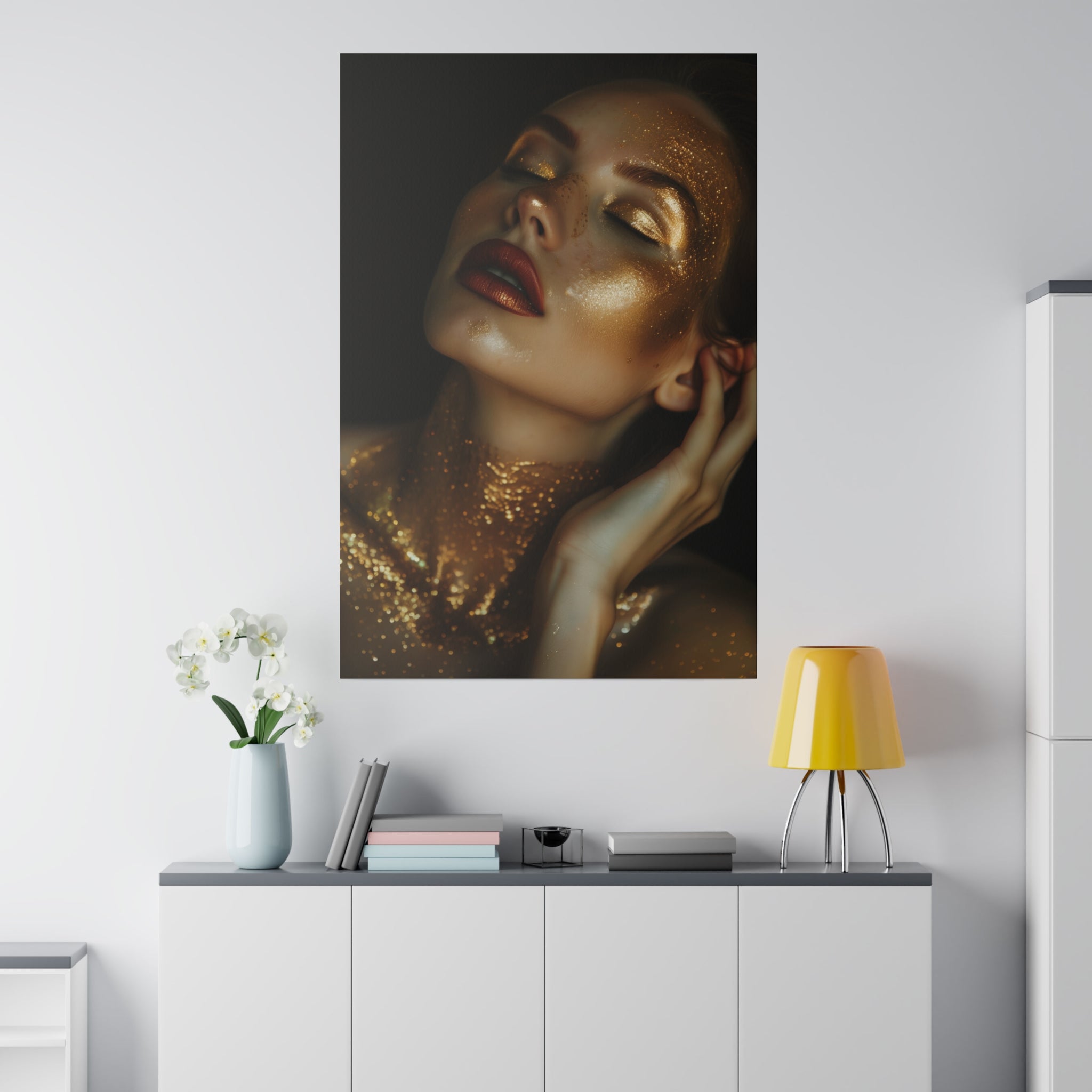 Woman in Gold - Luxury Themed Canvas - Vertical Canvas - WA77